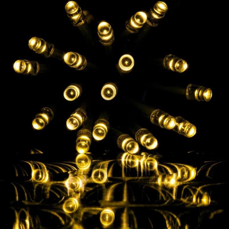 VOLTRONIC Vianočná LED reťaz 5 m, teplá biela, zelený kábel