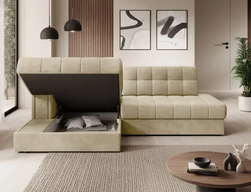 Sedacia súprava Katrin, Ľavá, béžová (monolith 04)