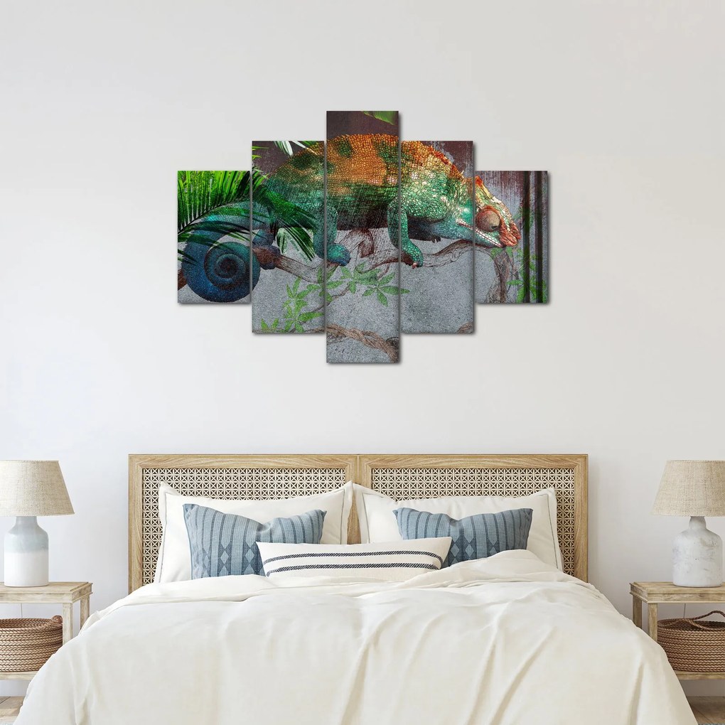 Obraz - Chameleon (150x105 cm)
