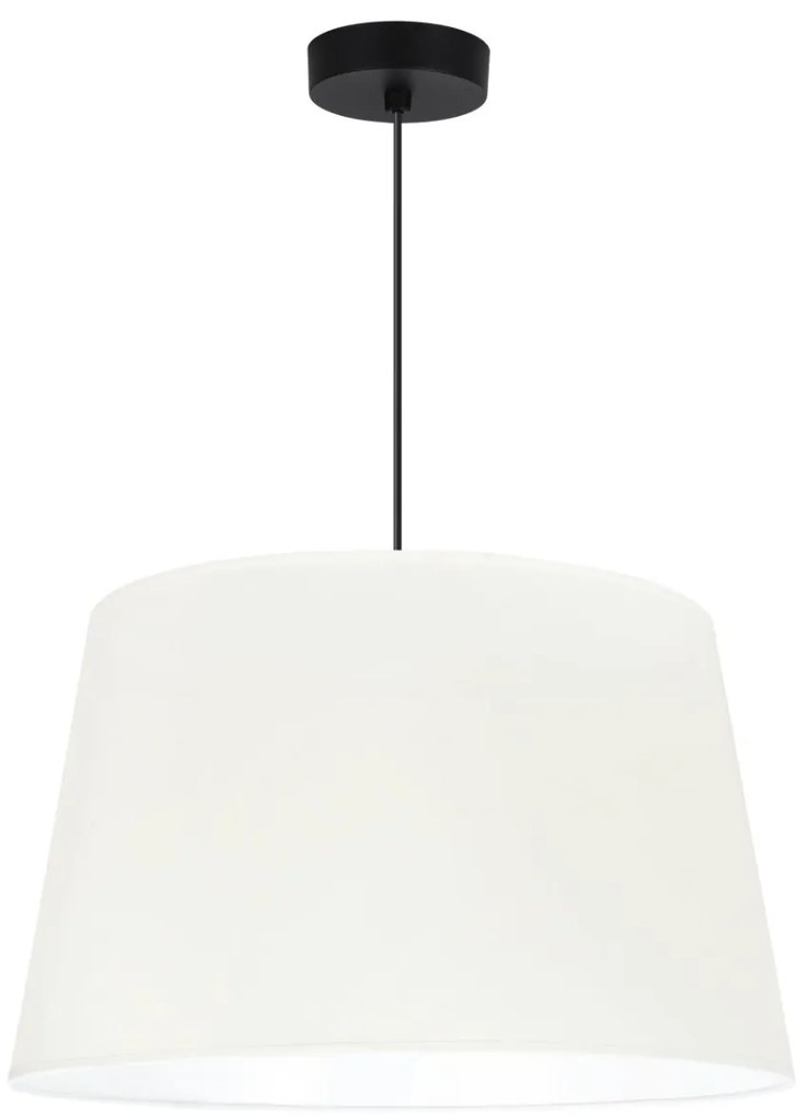 Závesné svietidlo Gaja, 1x krémové textilné tienidlo, (fi 44cm), b