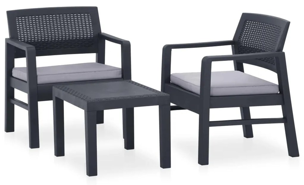 Čierny záhradný set OBASI