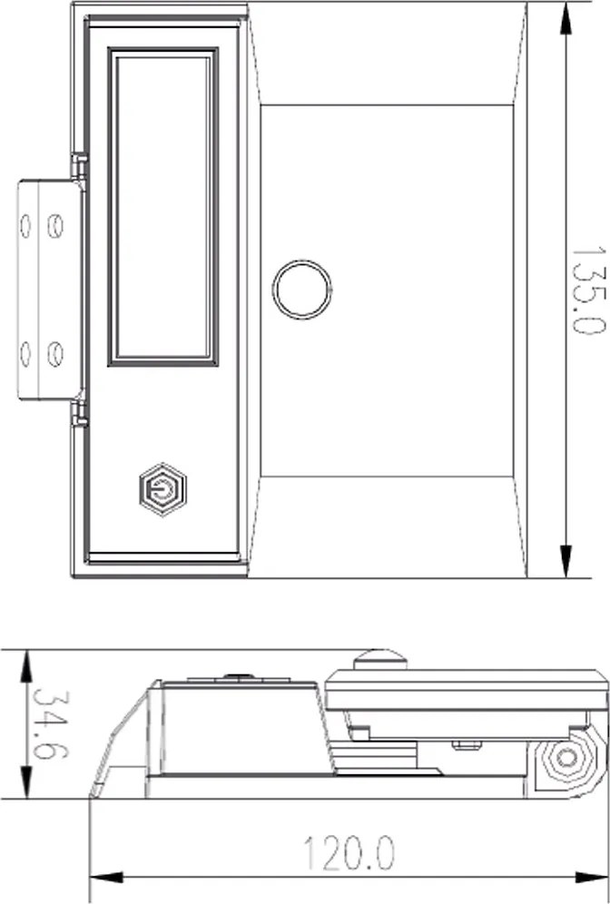 Exteriérové solárne nástenné LED svietidlo Fuji, 1x LED 8w, čierna, pohybový senzor
