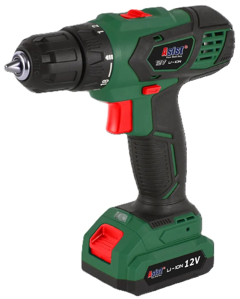 ASIST Aku vŕtačka 12V Li-Ion, 2-rýchlostná