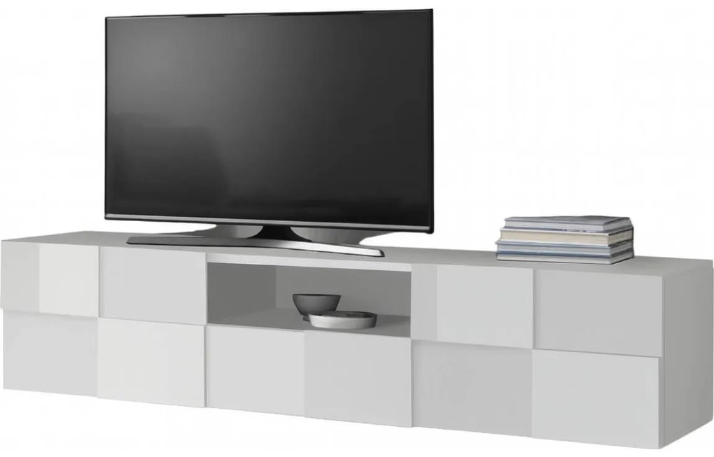 Televízny stolík SERIAN biely
