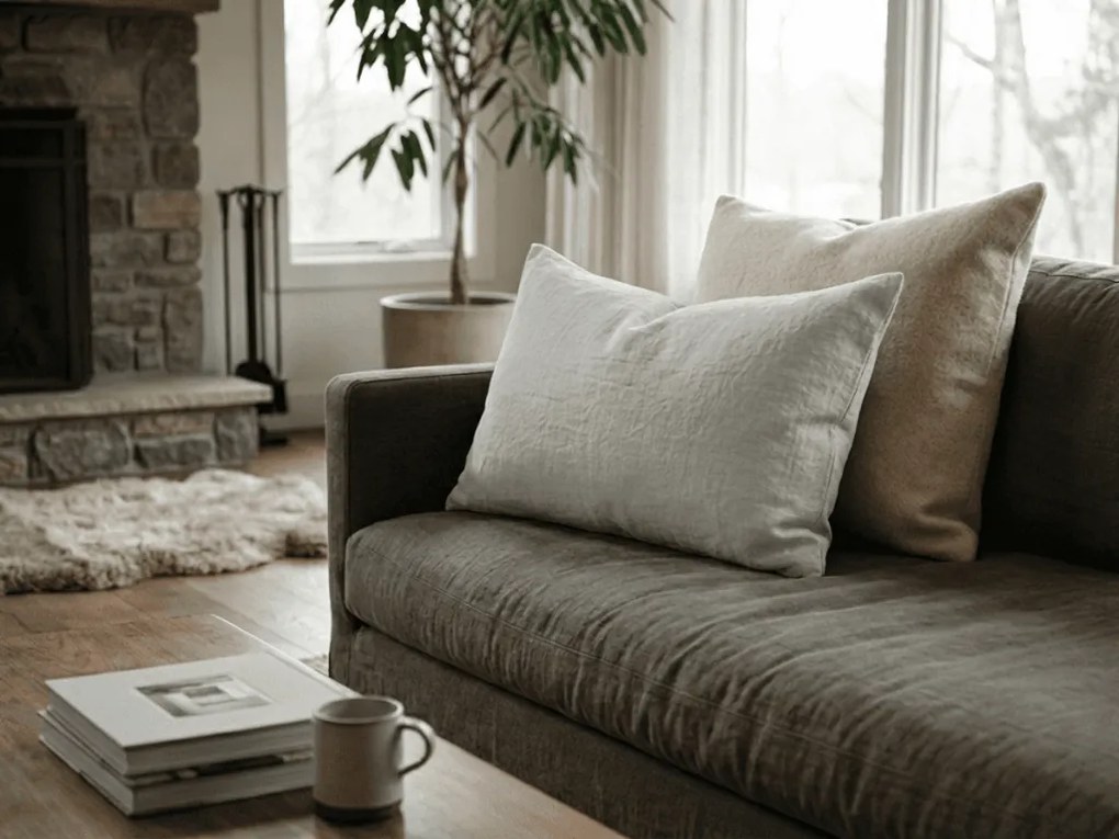 Mušelínová obliečka na vankúš PURELY 40x80 cm, svetlosivá