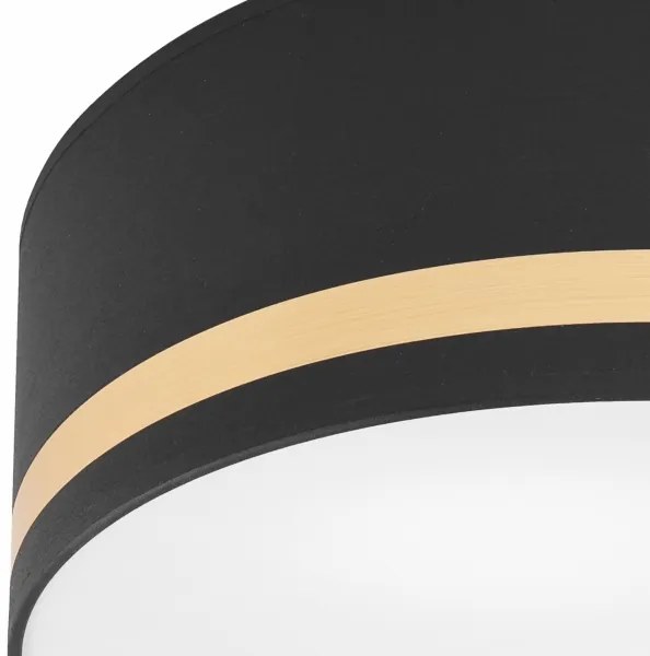 Stropné svietidlo SIRJA STRIPE 2xE27/15W/230V pr. 35 cm čierna