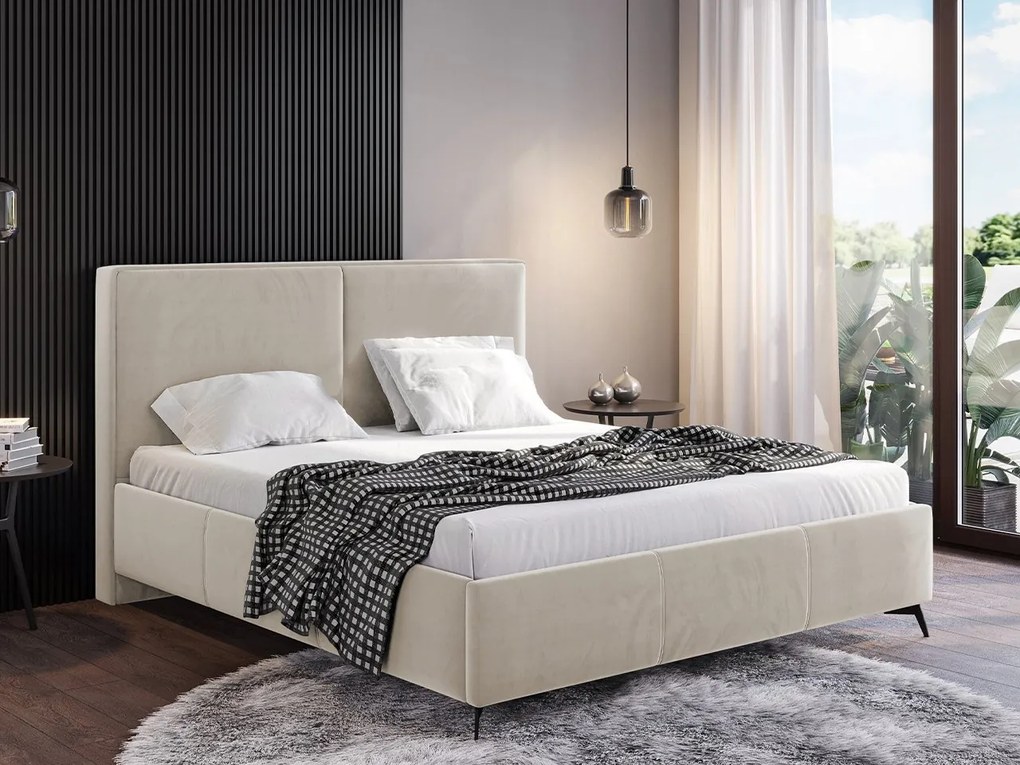 Čalúnená manželská posteľ Zirpu, Dostupné poťahy: Fresh 32, Rozmer postele: 160x200