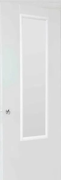 5five - Závesné zrkadlo na dvere MATCHING 125x35 cm biela