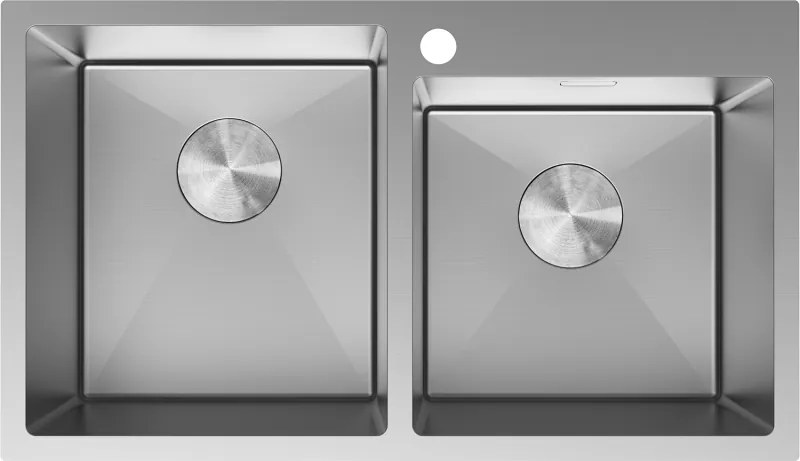 Mexen Xorin nerezový drez 2-komorový 780 x 450 mm, inox - 6441782000-01