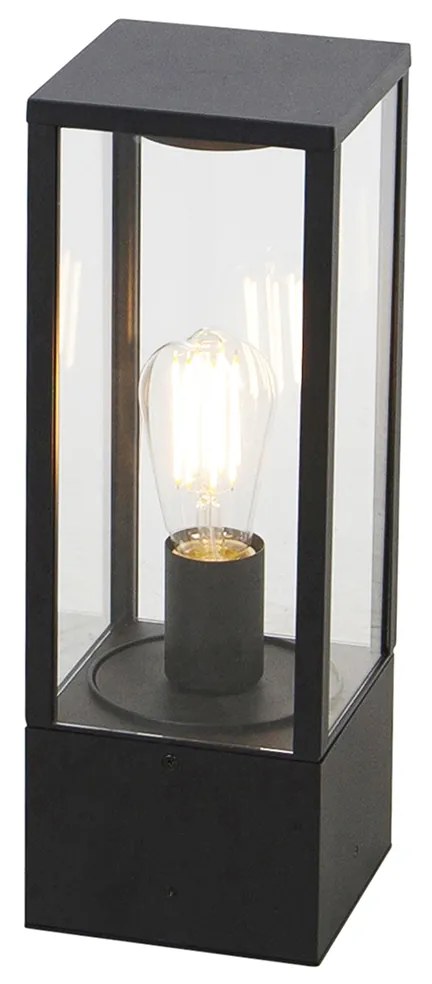 Priemyselná stojaca lampa čierna 40 cm IP44 - Charlois