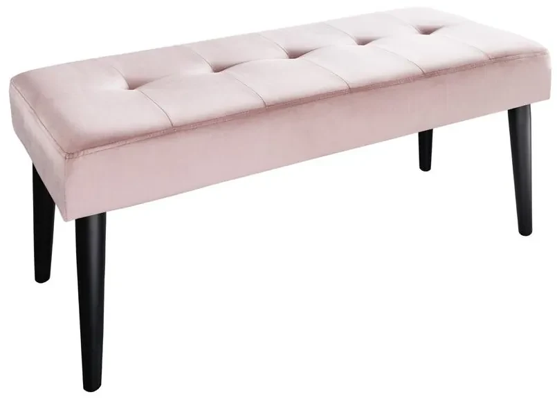 Invicta Interior - Elegantná lavica BOUTIQUE 95 cm, ružová, zamat