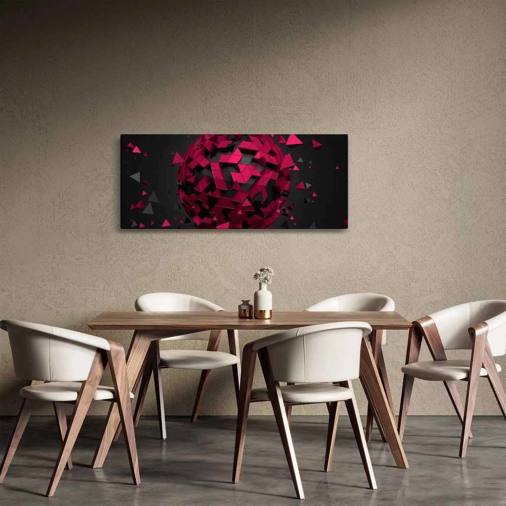 Obraz 3D abstrakcie (120x50 cm)