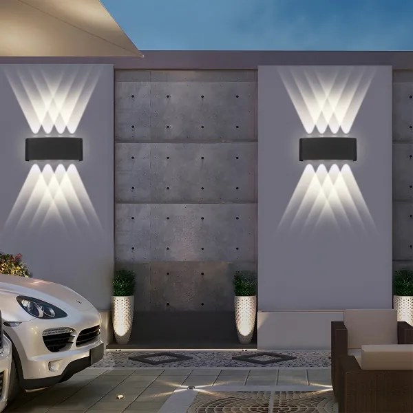 Brilagi - LED Vonkajšie nástenné svietidlo FLAREBOX LED/8W/230V čierne IP65