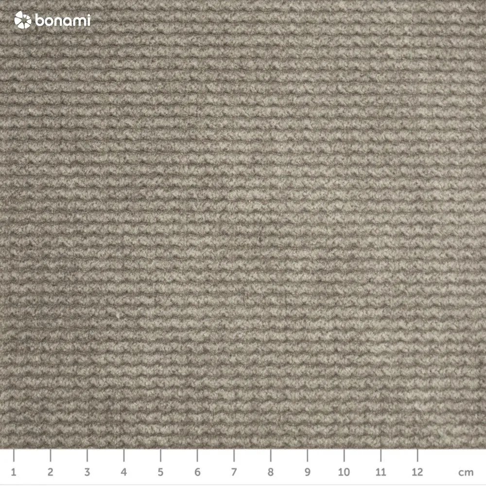 Sivá menčestrová rozkladacia/s úložným priestorom pohovka 215 cm Bjork – Bonami Selection