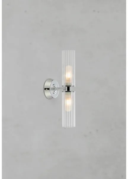 Markslöjd 109027 - Kúpeľňové nástenné svietidlo RIMINI 2xG9/20W/230V IP44 lesklý chróm