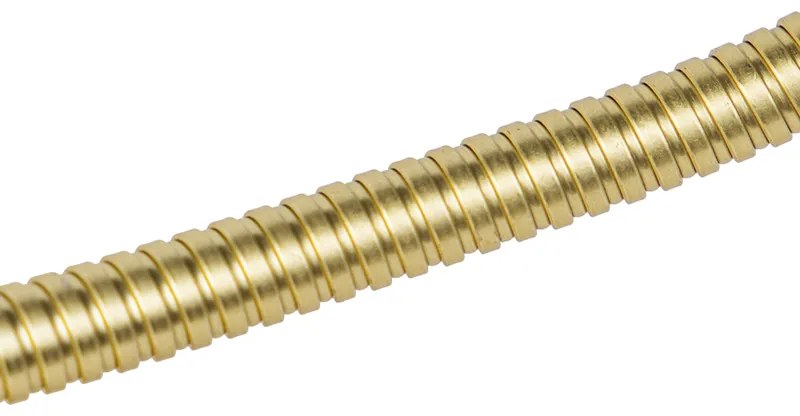 Zlatá nástenná lampa USB s bielym tienidlom - Brescia Combi