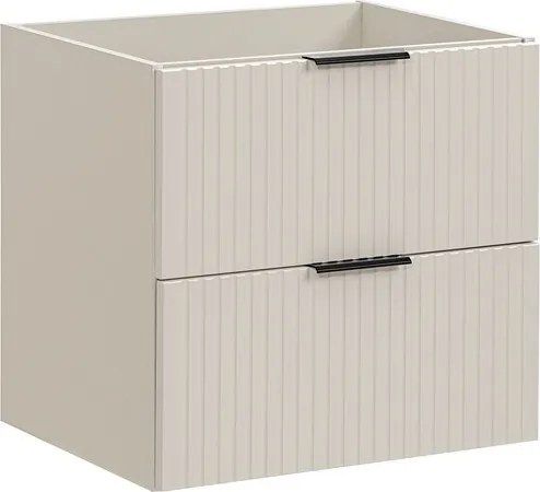 Závesná skrinka Adele Cashmere s doskou 60 cm kašmírová/dub evoke