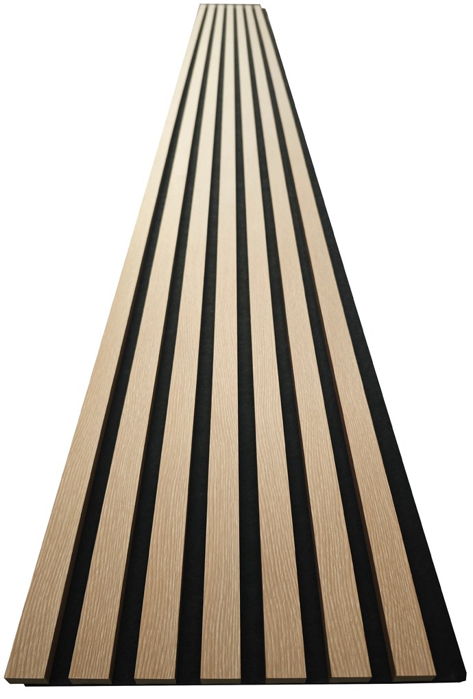 TRENDIE 3D Drevené lamely na stenu 255x30 cm - DUB