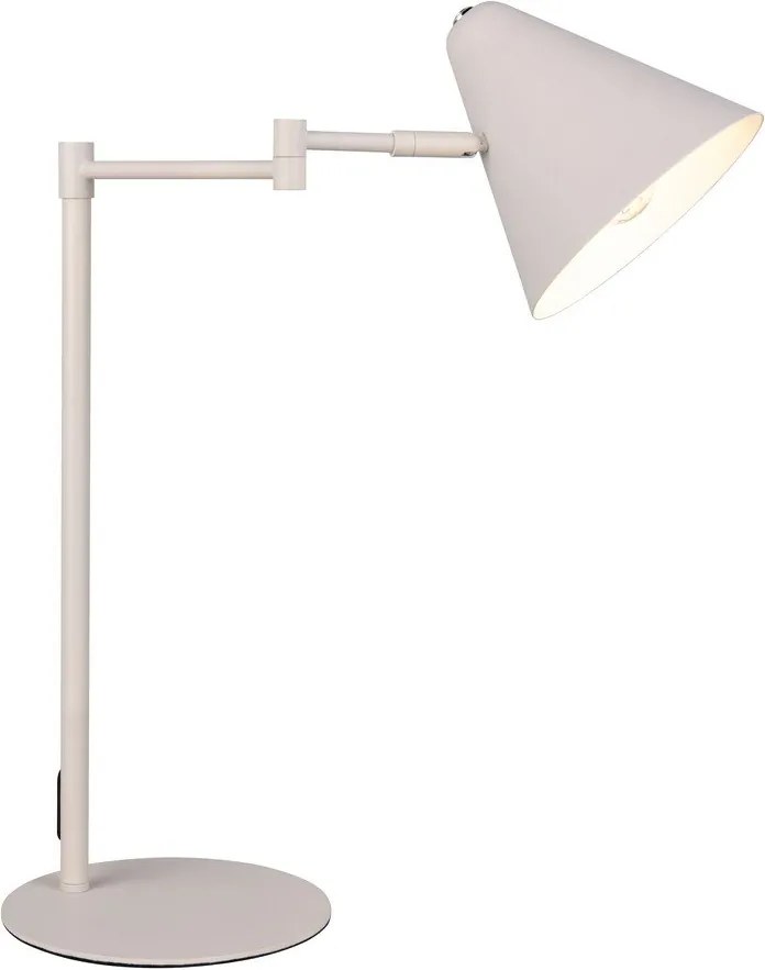 Slonovinová stolová lampa s ohýbateľnou konštrukciou (výška 50,5 cm) Cosima – Trio