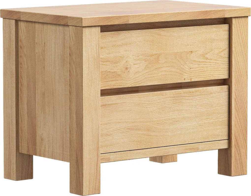 XXXLutz NOČNÝ STOLÍK, divoký dub, farba duba, 60/47/38 cm Linea Natura - Spálňové sety - 002768008805
