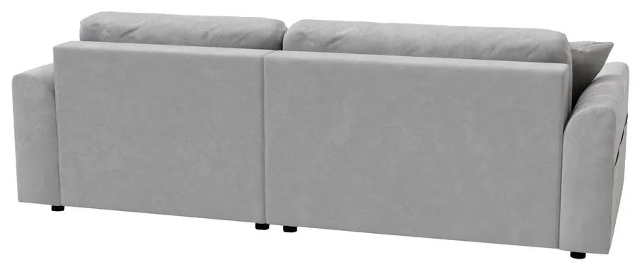 Svetlosivá zamatová rohová pohovka (variabilná) Lorine – Ropez