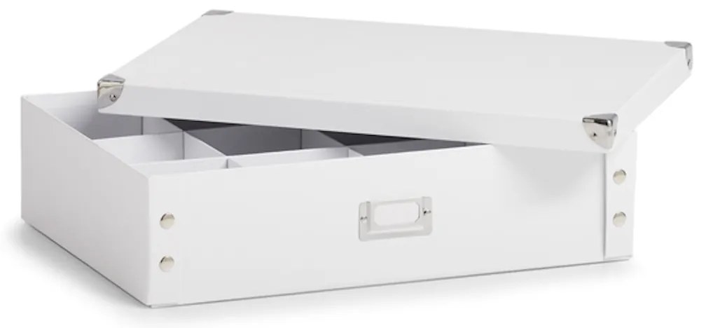 Zeller Present Triediaci organizér s priehradkami, na spodnú bielizeň, kravaty, opasky TIE-BELT, biely