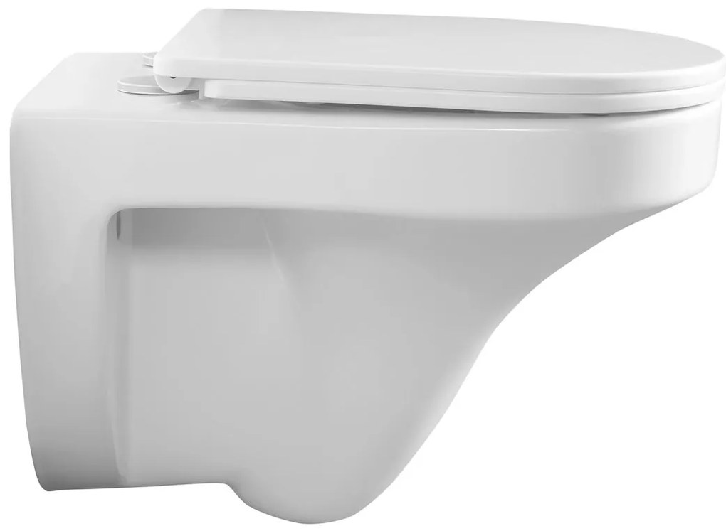 Aqualine Aqualine, DENICA závesná WC misa, Vortex Rimless, 36x52cm, biela, PS8512