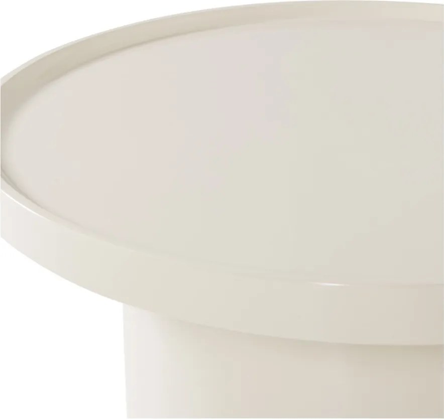 Sivobéžový okrúhly konferenčný stolík ø 70 cm Veluna – WOOOD