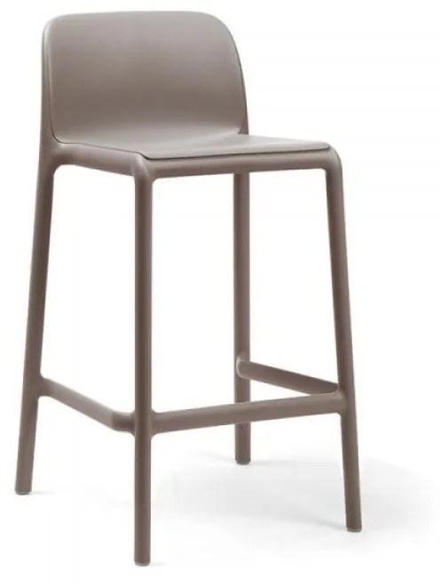 FARO MINI záhradná barová stolička bez podrúčok tortora