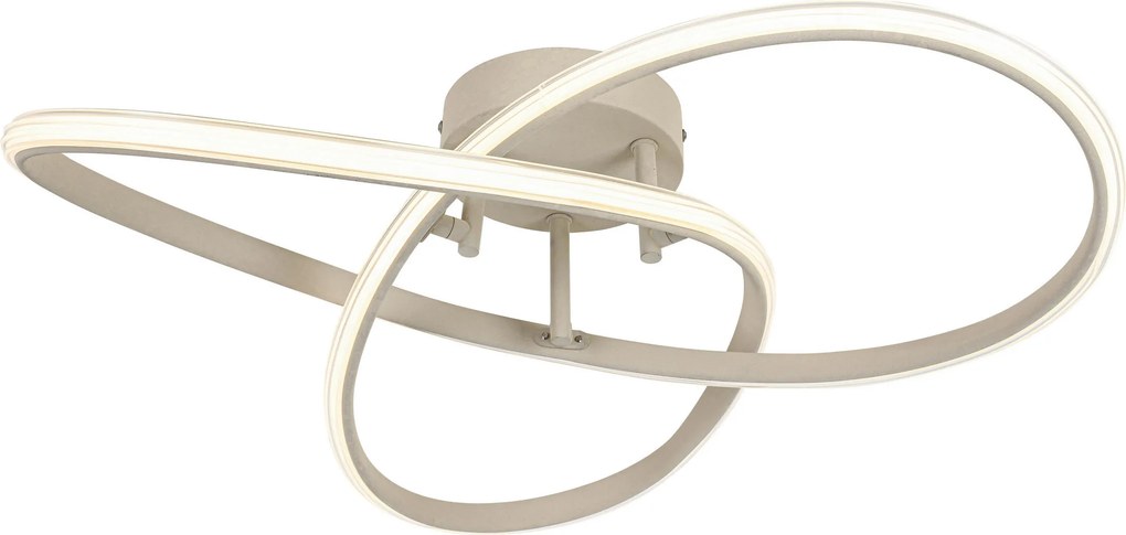 XXXLutz STROPNÉ LED SVIETIDLO, 55/55/15 cm Novel - Interiérové svietidlá - 008227173402