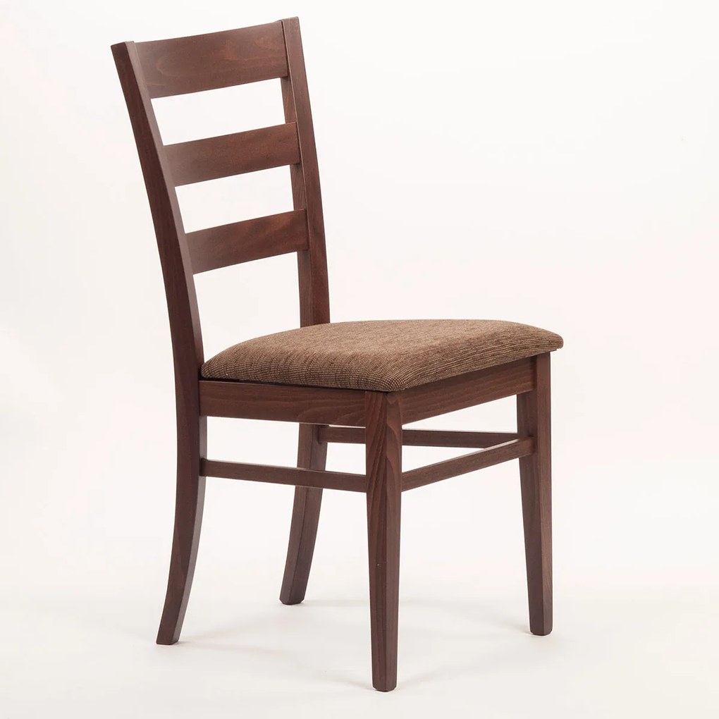 Stima Stolička VIOLA s čalúneným sedákom Vyberte odtieň ->: Tmavo hnedá, Vyberte látku ->: GENEZA soft 4