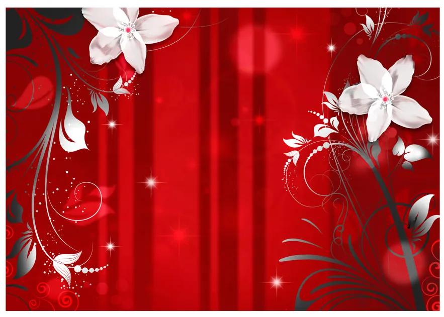 Artgeist Fototapeta - Flowering scarlet Veľkosť: 100x70, Verzia: Standard
