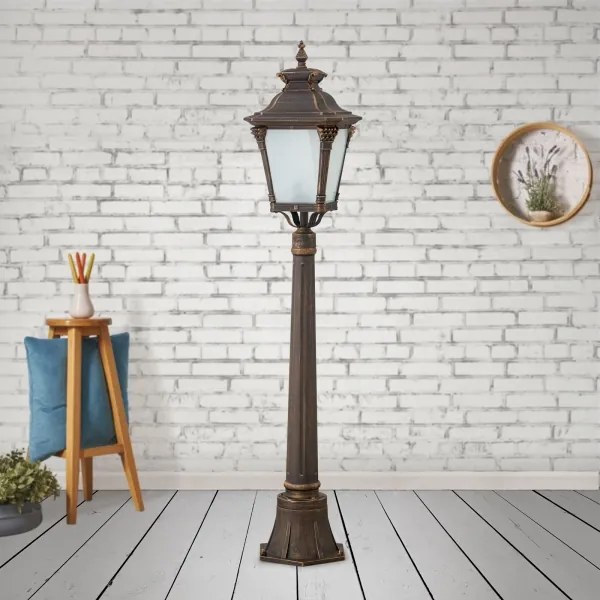 Orion - Vonkajšia lampa AIKO 1xE27/60W/230V 115 cm IP23 bronz/patina