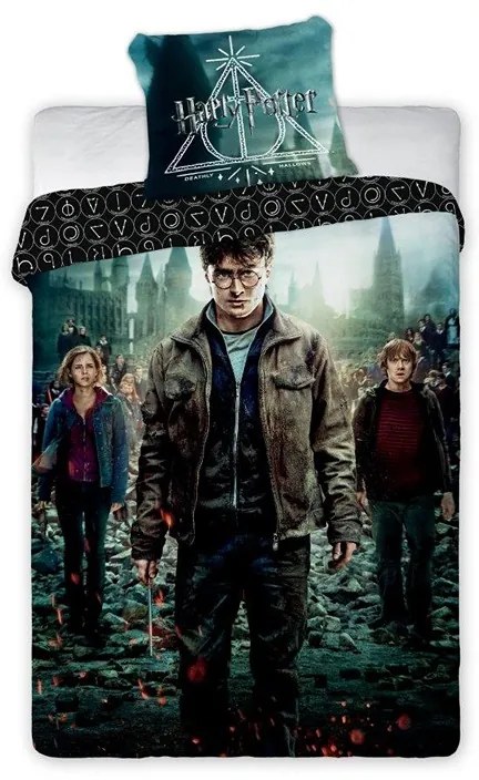 Detské obliečky Harry Potter 09 140x200 70x90 cm 100% Bavlna