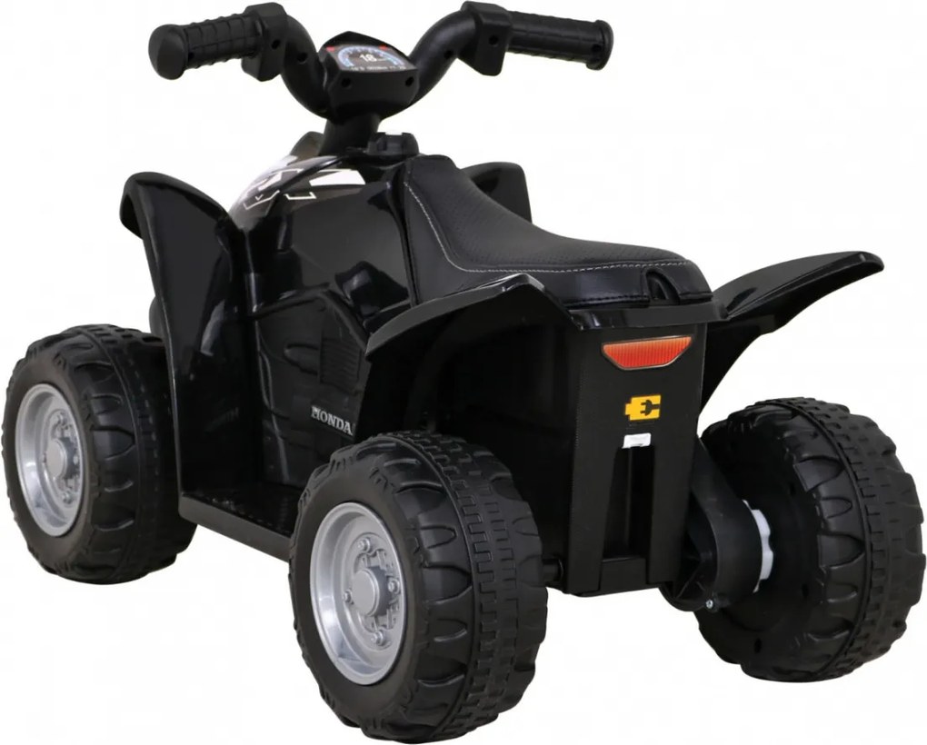 Ramiz Štvorkolka Honda 250X TRX na batérie čierna + klaksón + LED + ekokoža