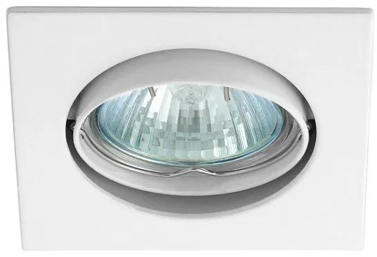KANLUX Podhľadové výklopné bodové osvetlenie DENY, 1xGX5,3, 50W, 81x81mm, hranaté, biele