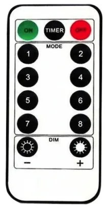 LED záves GL2005 farebné hviezdy, s diaľkovým ovládaním