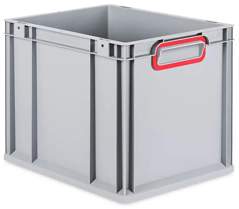 Sada 4 kusov - Eurobox Next Gen 2.0 - Stohovateľná nádoba s uzavretými rukoväťami - Červená - 400 x 300 x 320 mm
