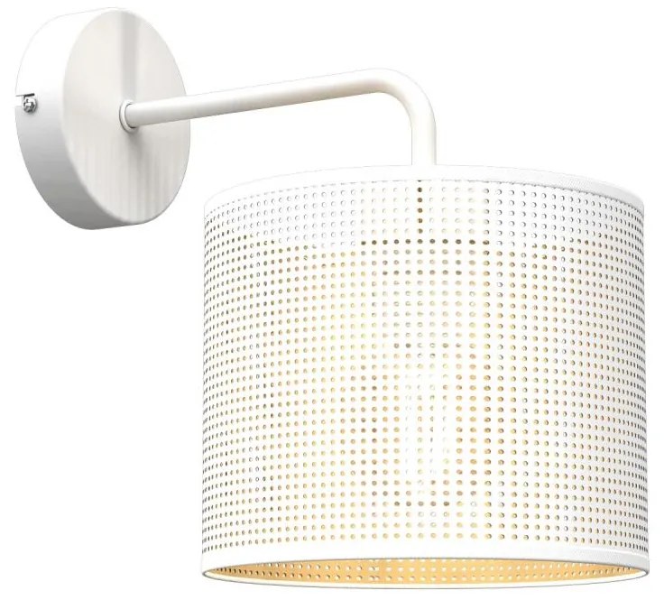 Nástenná lampa LOFT SHADE 1xE27/60W/230V biela/zlatá