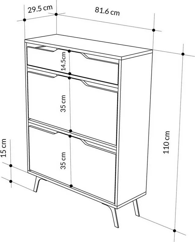 Astat Light Mocha Skriňa na topánky