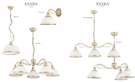 Jupiter 1173 - XS K - Svietidlo nástenné XSARA 1xE27/60W/230V