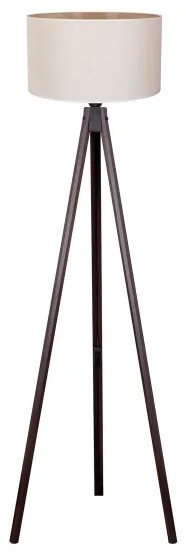 Duolla - Stojacia lampa 1xE27/60W/230V pr. 44 cm krémová/wenge