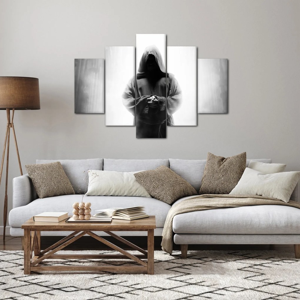 Obraz - Mních v kláštore (150x105 cm)