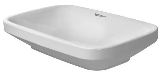 DURAVIT DuraStyle umývadlová misa bez otvoru, bez prepadu, 600 mm x 380 mm, s povrchom WonderGliss, 03496000001