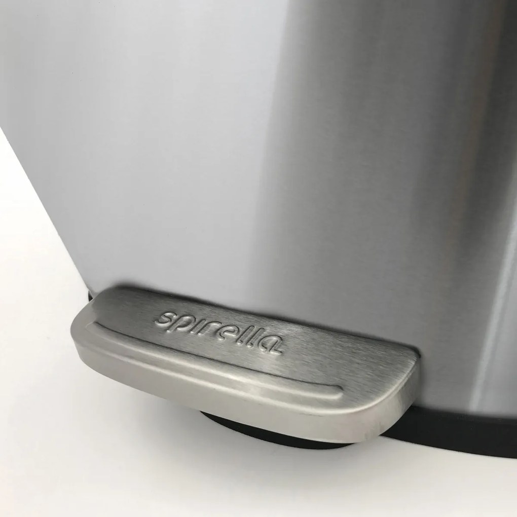 Spirella Pedálový odpadkový kôš soft-close Akira 12 l, brúsená nehrdz. oceľ, 12 l