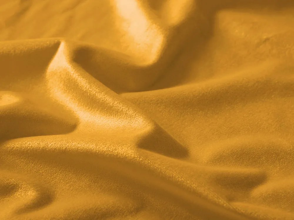 Biante Veľký zamatový obdĺžnikový obrus Velvet Premium SVP-037 Zlatisto oranžový 200x240 cm