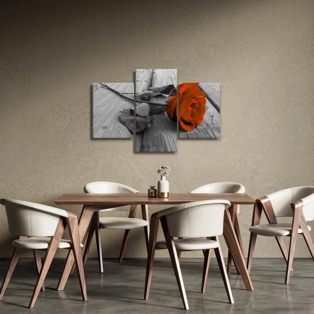 Obraz - Oranžová ruža (90x60 cm)