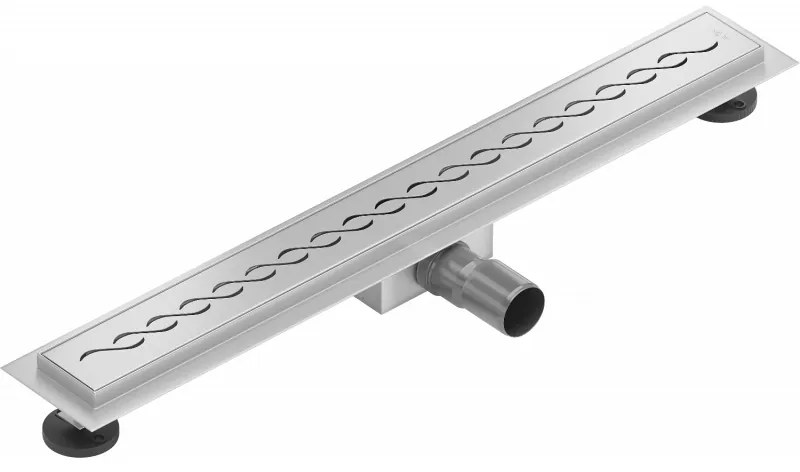 Mexen Flat nerezový sprchový žľab 60 cm vzor M18, 1023060-15