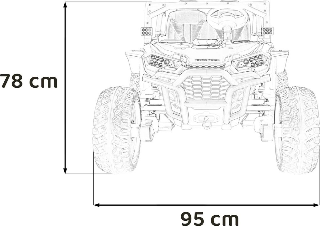 Ramiz HONDA Talon 4x4 terénne vozidlo Ružová