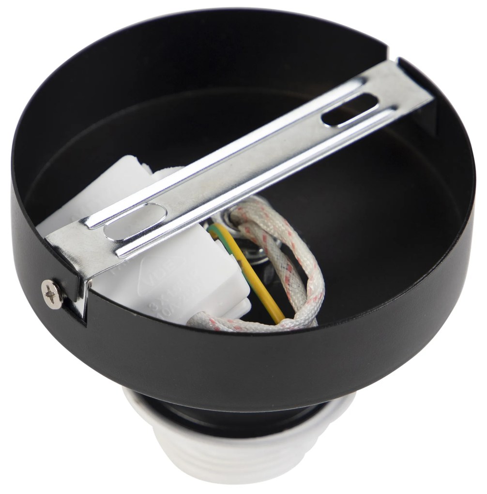 Stropné svietidlo s tienidlom z zamatu zelené so zlatom 25 cm - Combi Black